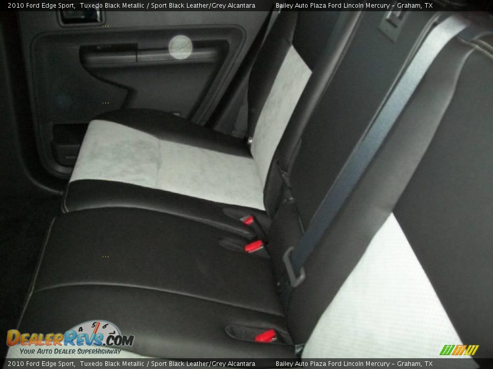 2010 Ford Edge Sport Tuxedo Black Metallic / Sport Black Leather/Grey Alcantara Photo #4