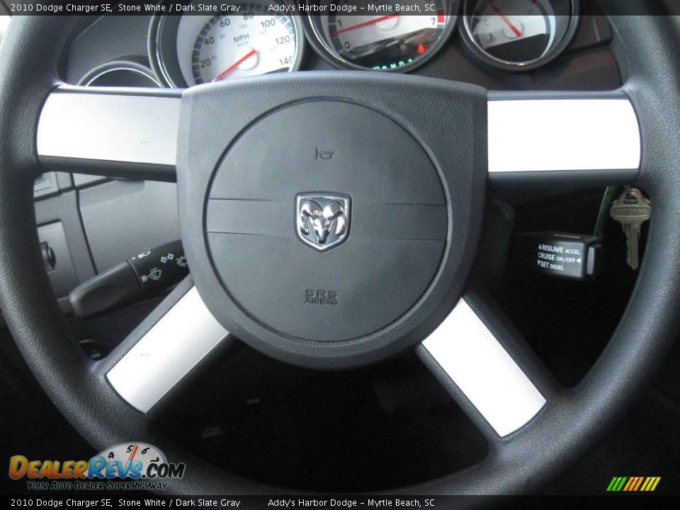 2010 Dodge Charger SE Stone White / Dark Slate Gray Photo #21