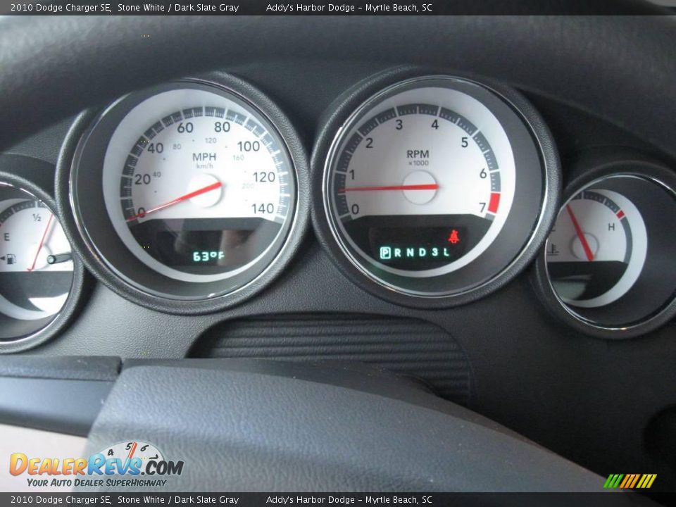 2010 Dodge Charger SE Stone White / Dark Slate Gray Photo #25