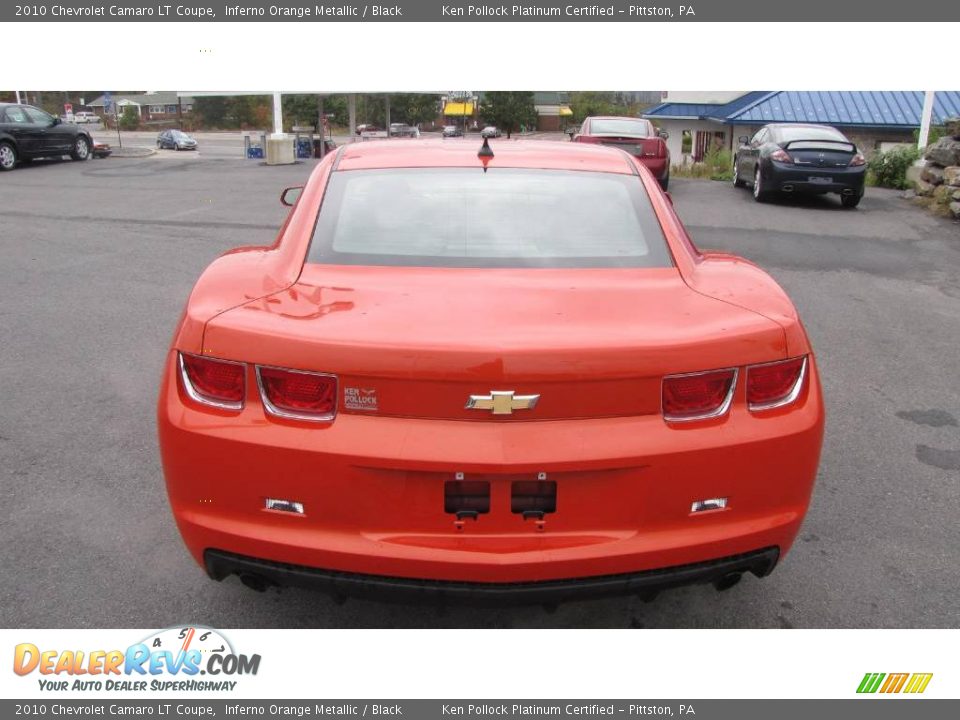 2010 Chevrolet Camaro LT Coupe Inferno Orange Metallic / Black Photo #7