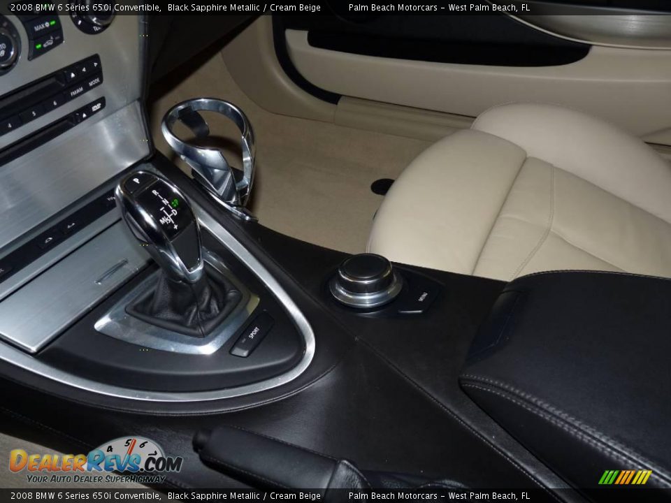 2008 BMW 6 Series 650i Convertible Black Sapphire Metallic / Cream Beige Photo #23