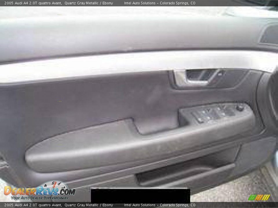 2005 Audi A4 2.0T quattro Avant Quartz Gray Metallic / Ebony Photo #10