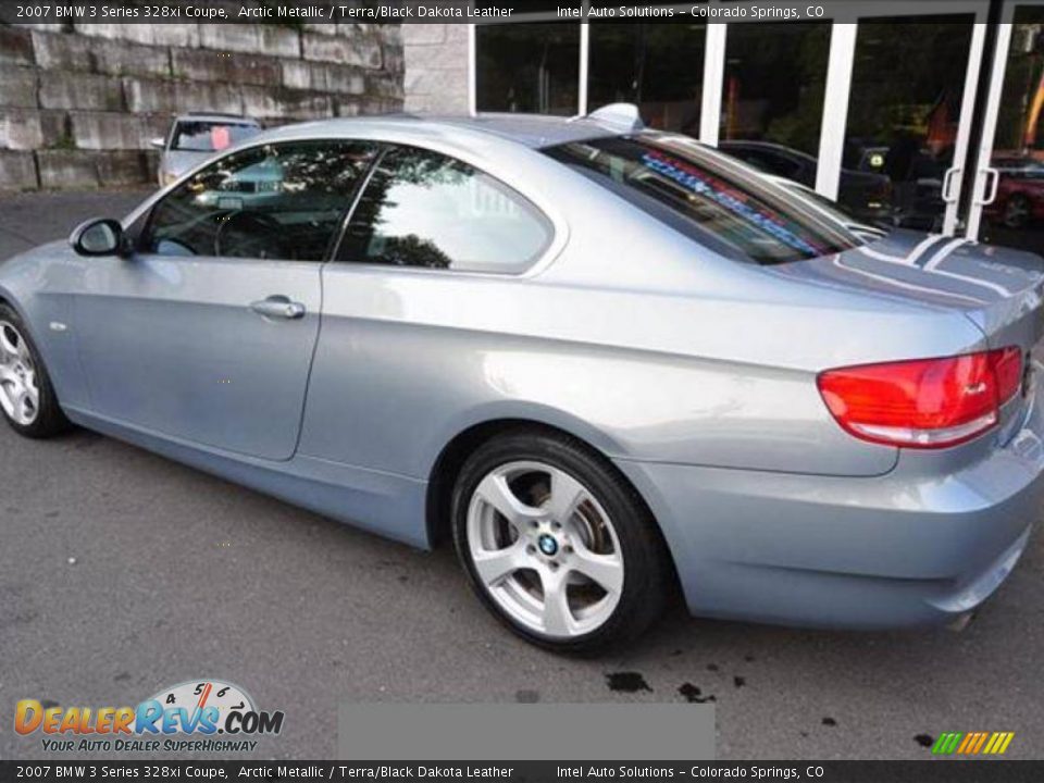2007 BMW 3 Series 328xi Coupe Arctic Metallic / Terra/Black Dakota Leather Photo #3
