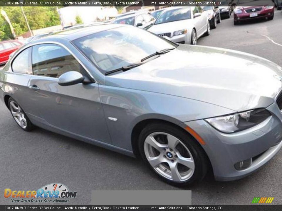 2007 BMW 3 Series 328xi Coupe Arctic Metallic / Terra/Black Dakota Leather Photo #5