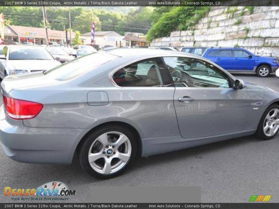 2007 BMW 3 Series 328xi Coupe Arctic Metallic / Terra/Black Dakota Leather Photo #6
