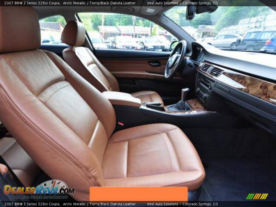 2007 BMW 3 Series 328xi Coupe Arctic Metallic / Terra/Black Dakota Leather Photo #7