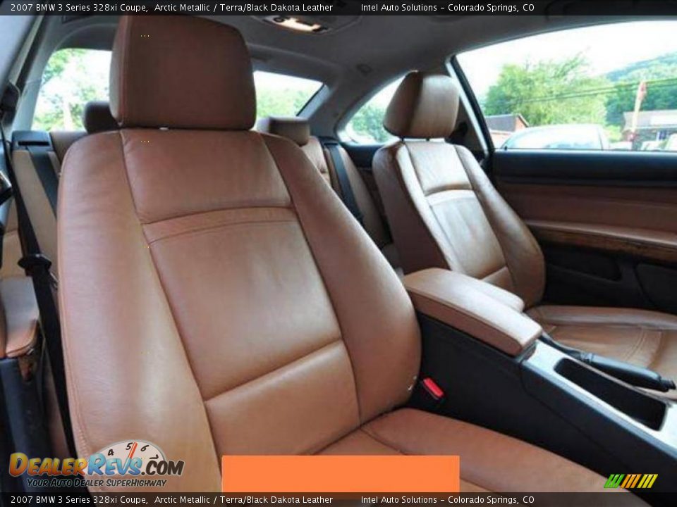 2007 BMW 3 Series 328xi Coupe Arctic Metallic / Terra/Black Dakota Leather Photo #8