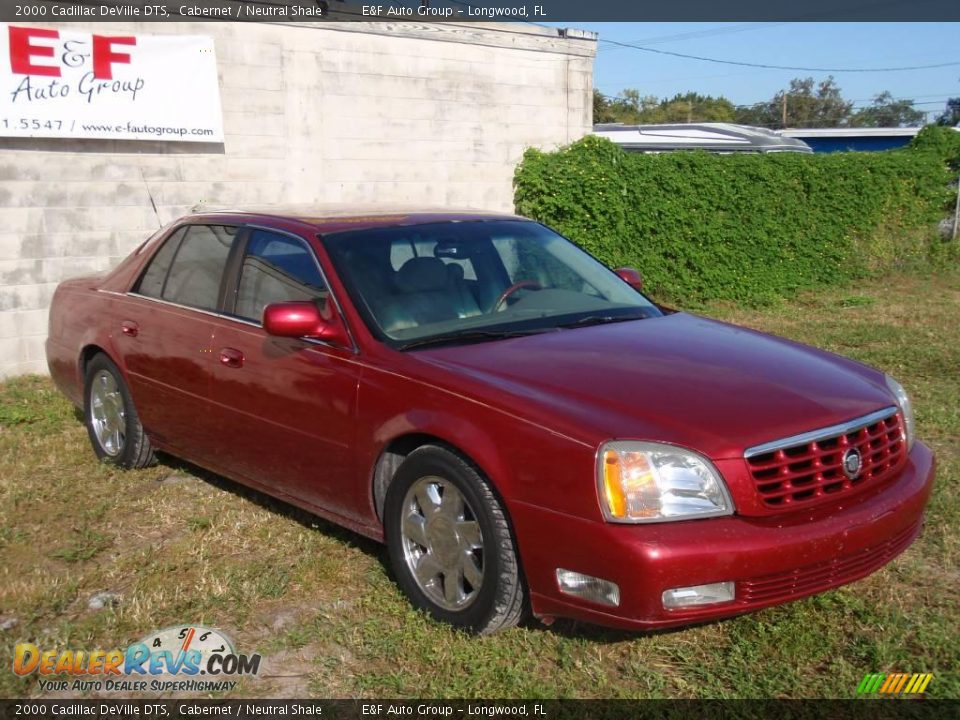 2000 Cadillac DeVille DTS Cabernet / Neutral Shale Photo #1