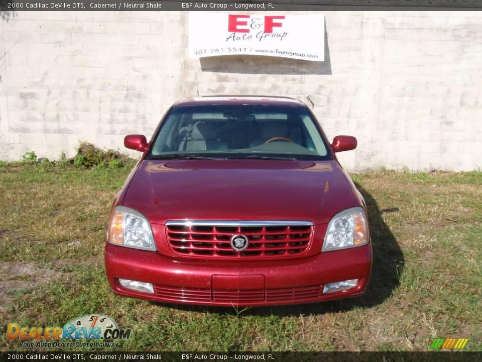 2000 Cadillac DeVille DTS Cabernet / Neutral Shale Photo #7