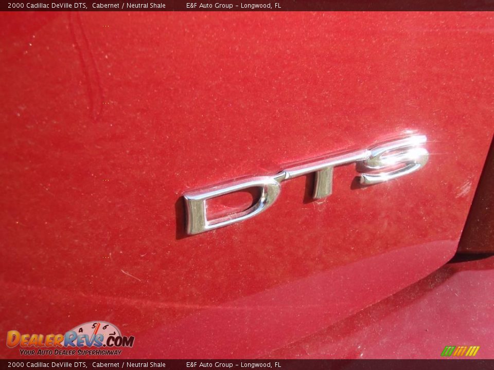 2000 Cadillac DeVille DTS Cabernet / Neutral Shale Photo #15