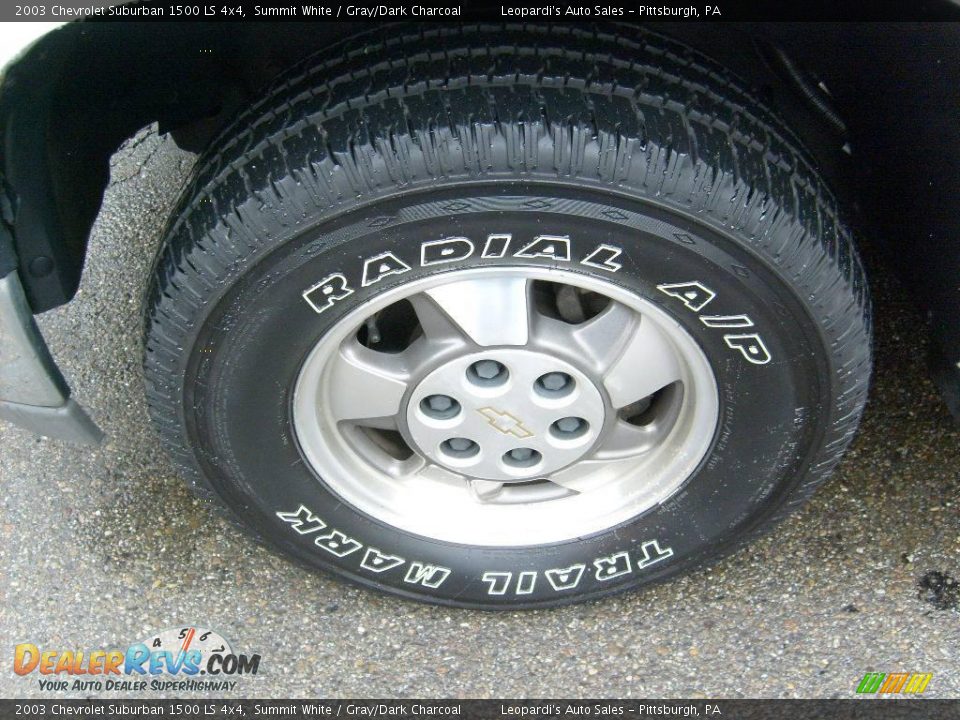 2003 Chevrolet Suburban 1500 LS 4x4 Summit White / Gray/Dark Charcoal Photo #8
