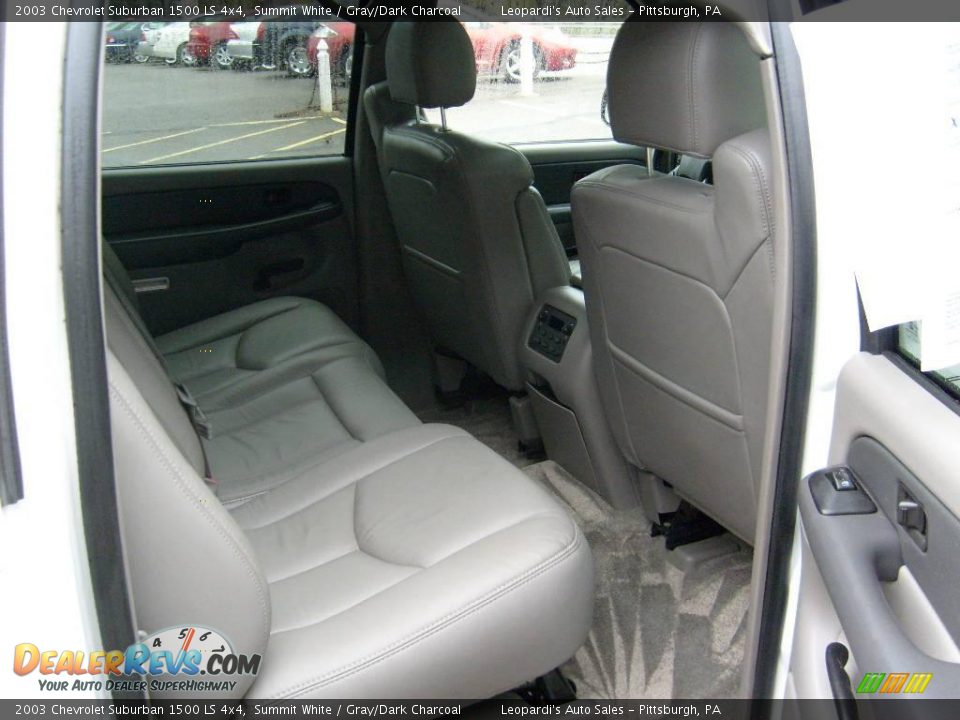 2003 Chevrolet Suburban 1500 LS 4x4 Summit White / Gray/Dark Charcoal Photo #11