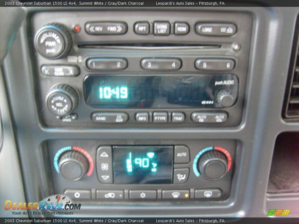 2003 Chevrolet Suburban 1500 LS 4x4 Summit White / Gray/Dark Charcoal Photo #14