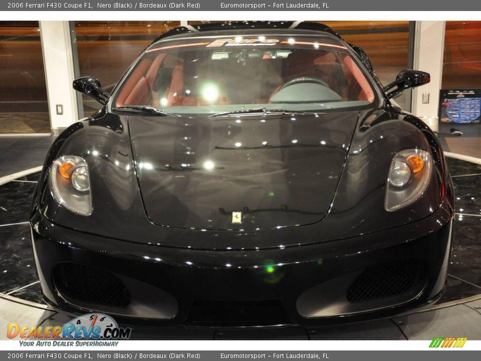 2006 Ferrari F430 Coupe F1 Nero (Black) / Bordeaux (Dark Red) Photo #6