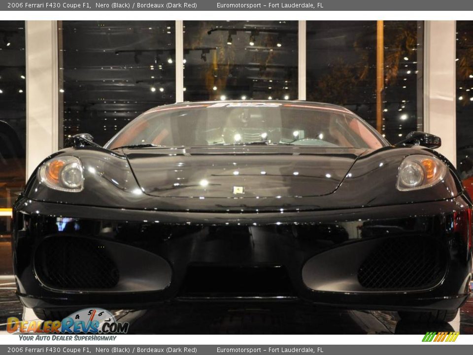 2006 Ferrari F430 Coupe F1 Nero (Black) / Bordeaux (Dark Red) Photo #7