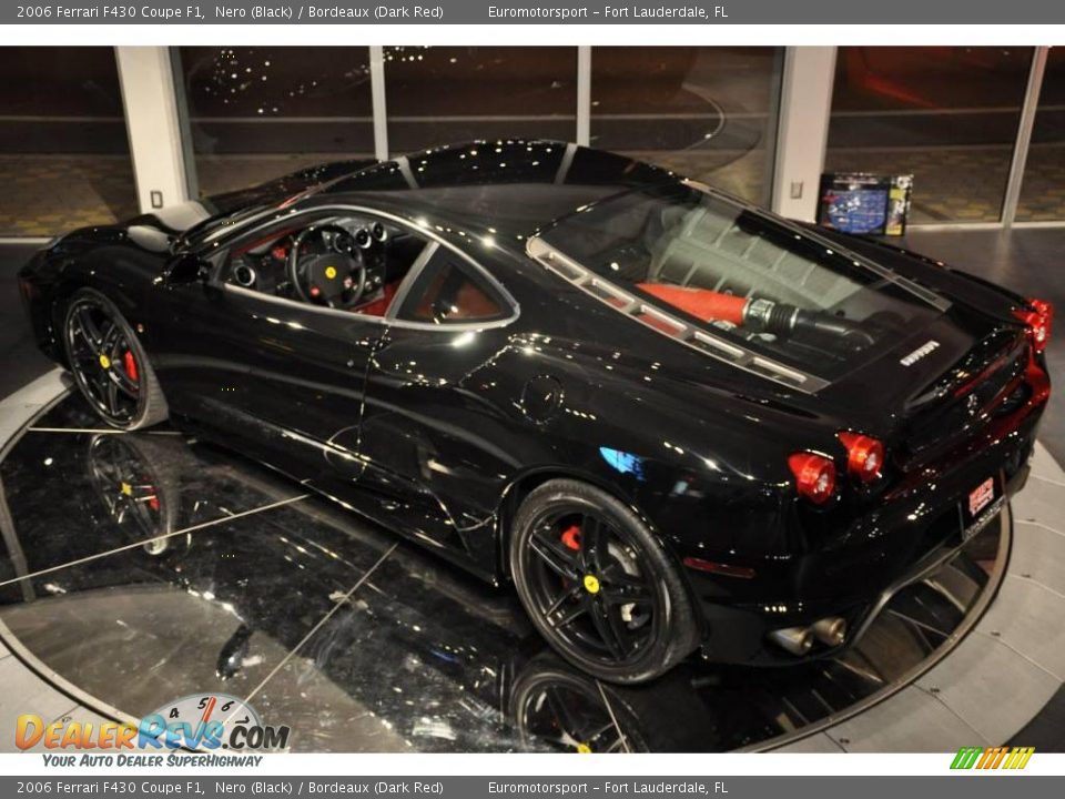 2006 Ferrari F430 Coupe F1 Nero (Black) / Bordeaux (Dark Red) Photo #11