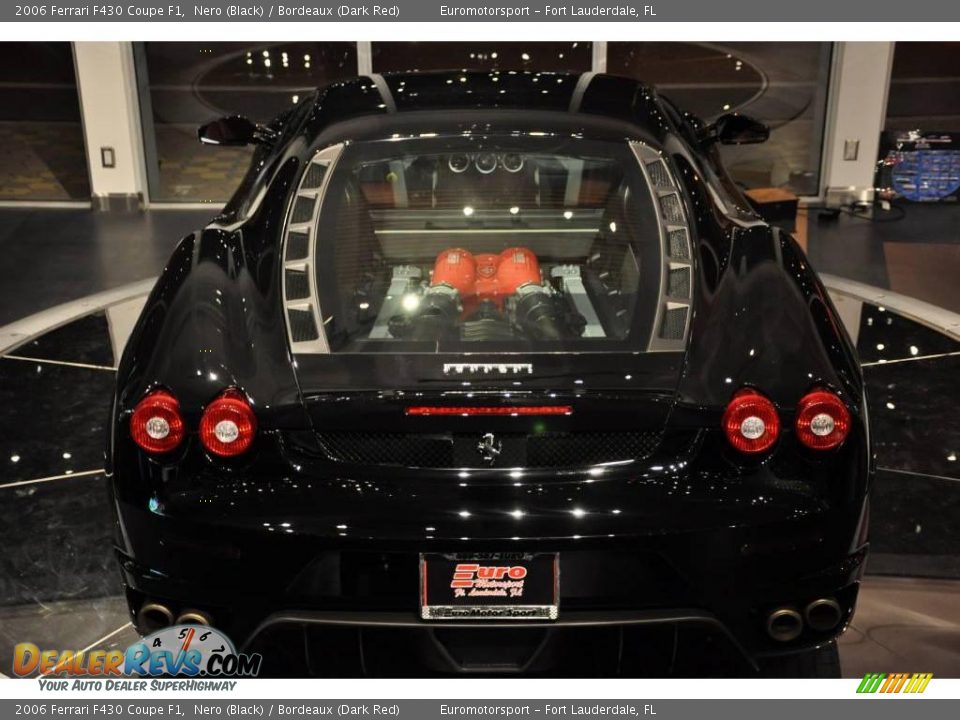 2006 Ferrari F430 Coupe F1 Nero (Black) / Bordeaux (Dark Red) Photo #12