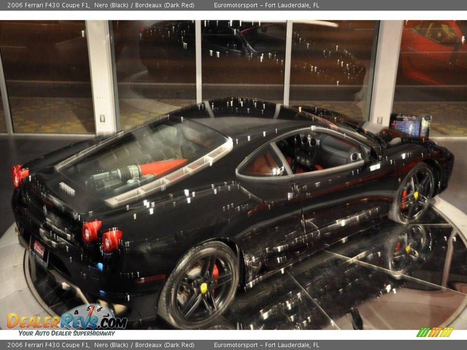 2006 Ferrari F430 Coupe F1 Nero (Black) / Bordeaux (Dark Red) Photo #13