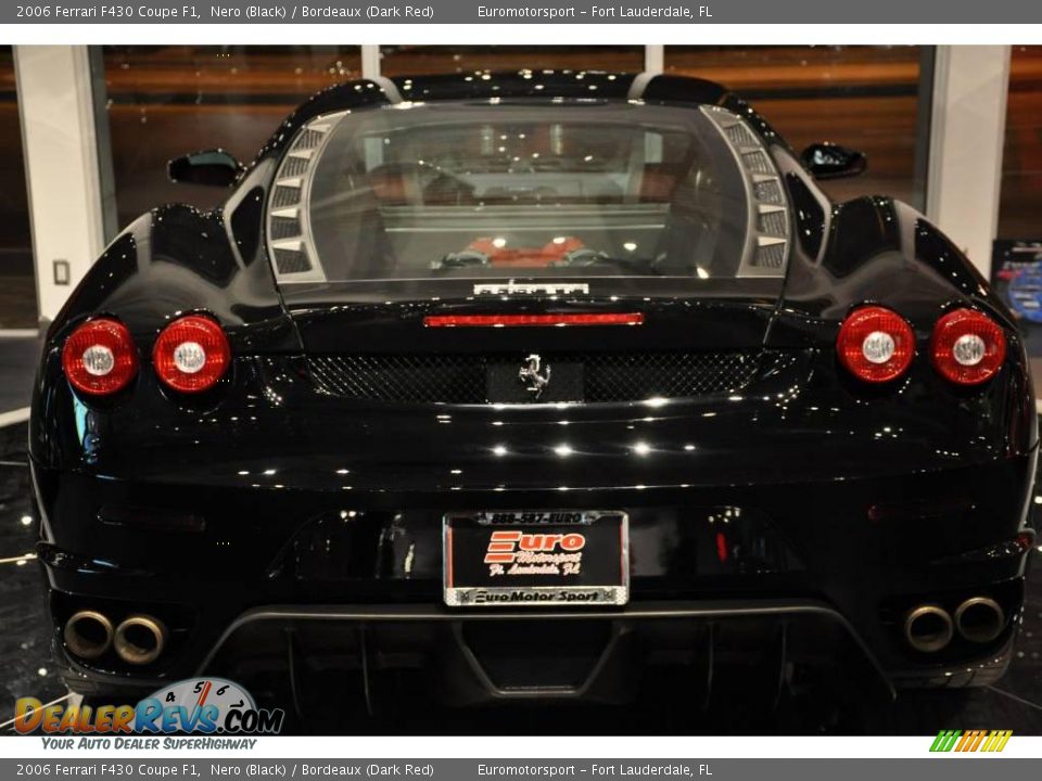 2006 Ferrari F430 Coupe F1 Nero (Black) / Bordeaux (Dark Red) Photo #15
