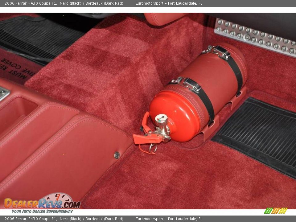 2006 Ferrari F430 Coupe F1 Nero (Black) / Bordeaux (Dark Red) Photo #16