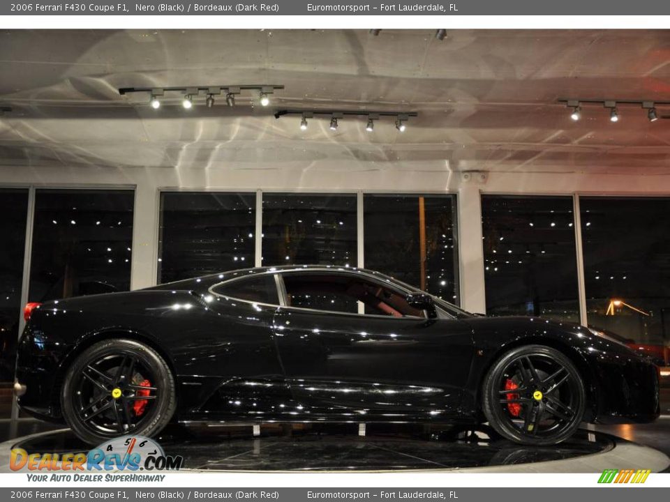 2006 Ferrari F430 Coupe F1 Nero (Black) / Bordeaux (Dark Red) Photo #17
