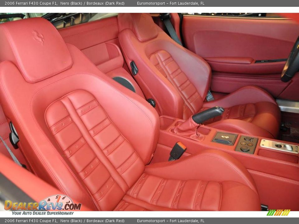 2006 Ferrari F430 Coupe F1 Nero (Black) / Bordeaux (Dark Red) Photo #18