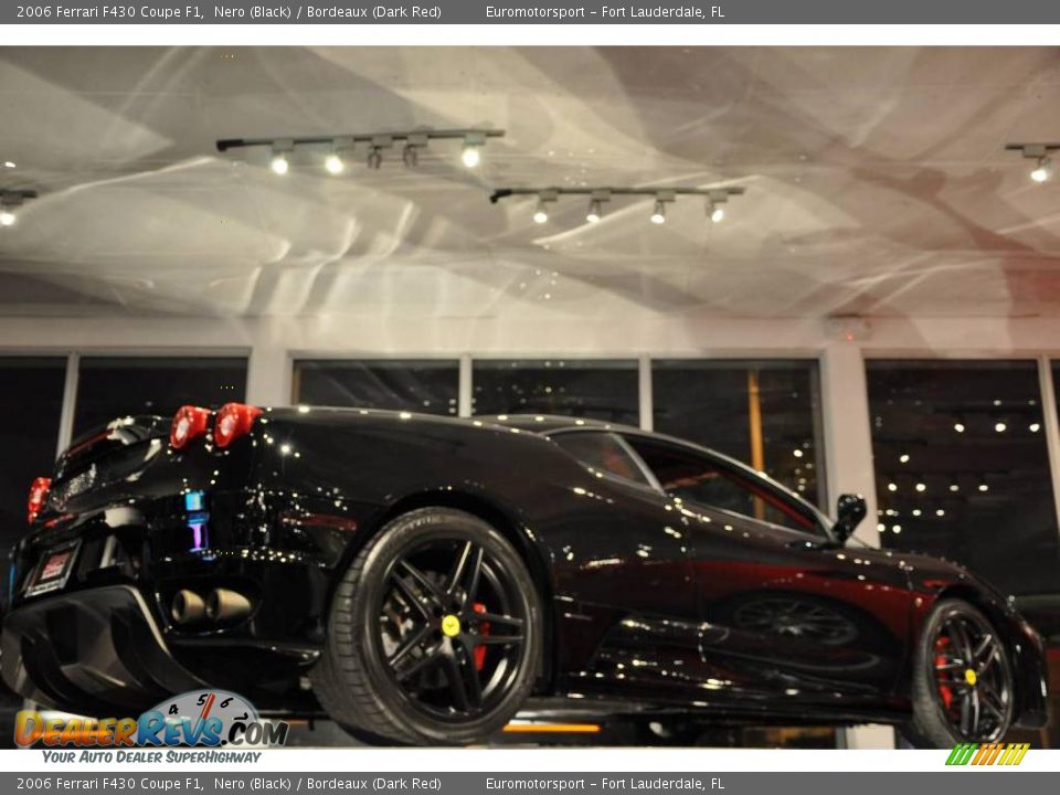 2006 Ferrari F430 Coupe F1 Nero (Black) / Bordeaux (Dark Red) Photo #19