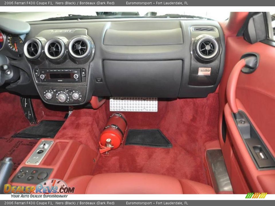 2006 Ferrari F430 Coupe F1 Nero (Black) / Bordeaux (Dark Red) Photo #20