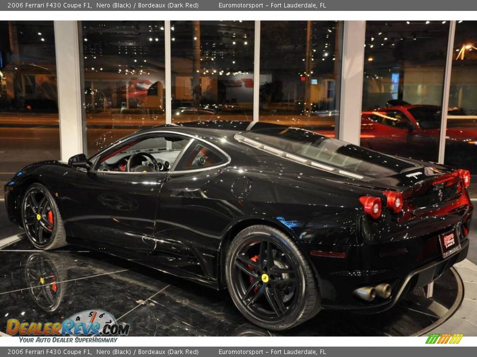 2006 Ferrari F430 Coupe F1 Nero (Black) / Bordeaux (Dark Red) Photo #22