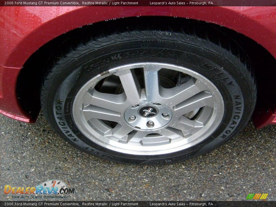 2006 Ford Mustang GT Premium Convertible Redfire Metallic / Light Parchment Photo #8