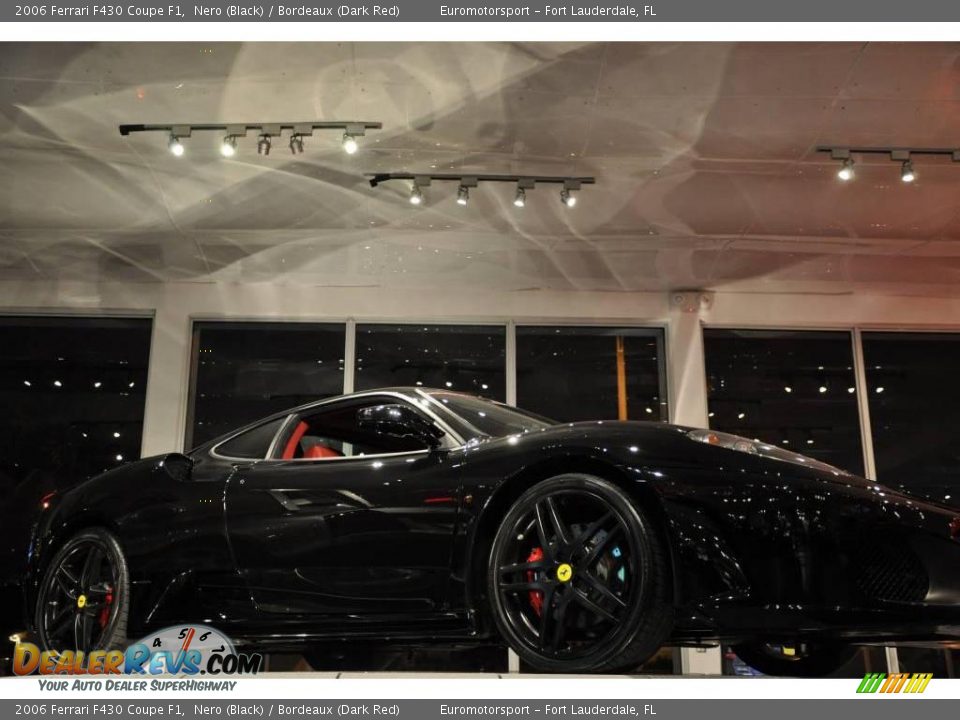 2006 Ferrari F430 Coupe F1 Nero (Black) / Bordeaux (Dark Red) Photo #24