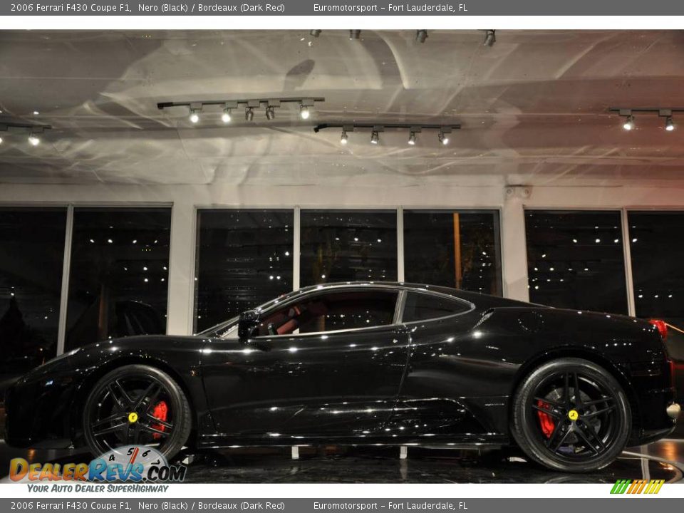 2006 Ferrari F430 Coupe F1 Nero (Black) / Bordeaux (Dark Red) Photo #25