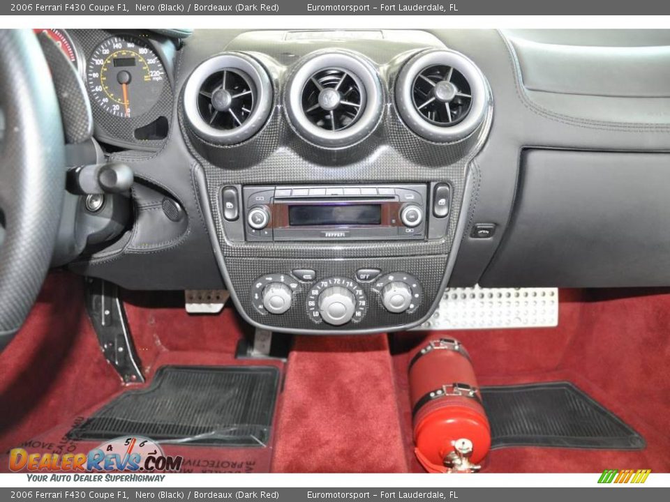 2006 Ferrari F430 Coupe F1 Nero (Black) / Bordeaux (Dark Red) Photo #26