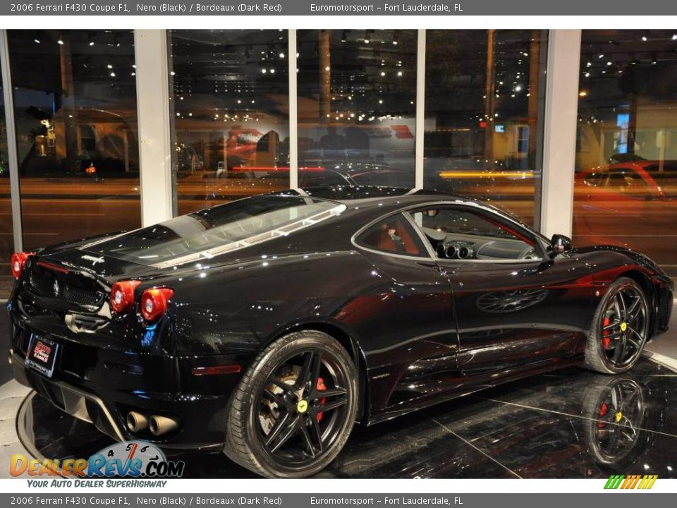 2006 Ferrari F430 Coupe F1 Nero (Black) / Bordeaux (Dark Red) Photo #27