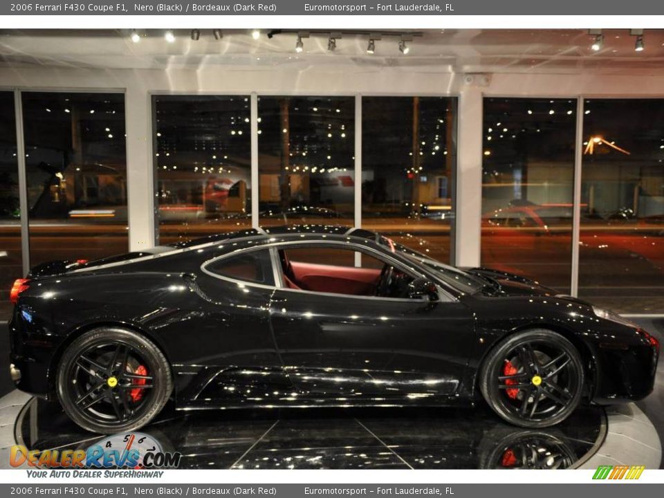 2006 Ferrari F430 Coupe F1 Nero (Black) / Bordeaux (Dark Red) Photo #29