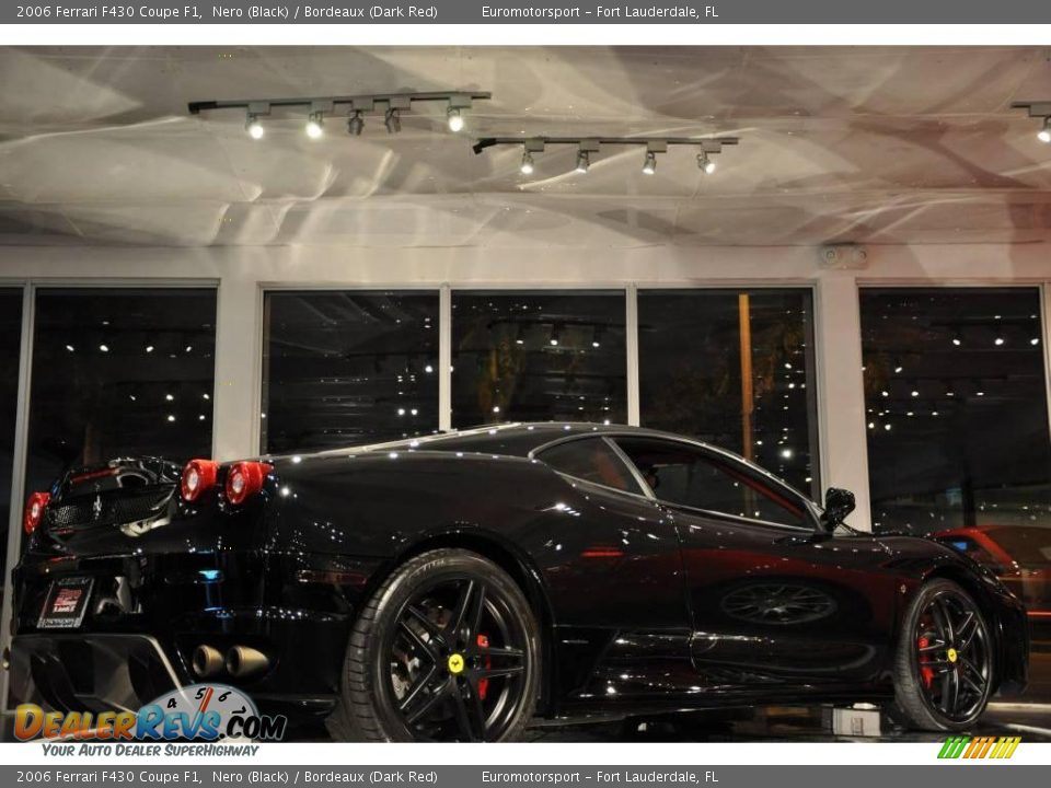 2006 Ferrari F430 Coupe F1 Nero (Black) / Bordeaux (Dark Red) Photo #32