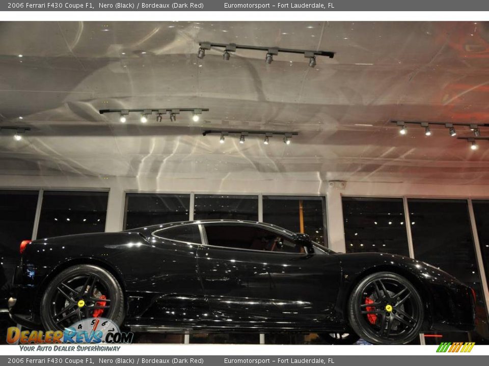 2006 Ferrari F430 Coupe F1 Nero (Black) / Bordeaux (Dark Red) Photo #34