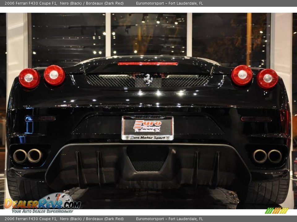2006 Ferrari F430 Coupe F1 Nero (Black) / Bordeaux (Dark Red) Photo #41