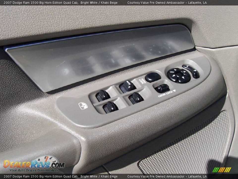 2007 Dodge Ram 1500 Big Horn Edition Quad Cab Bright White / Khaki Beige Photo #13