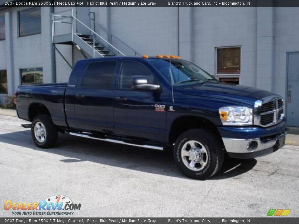 2007 Dodge Ram 3500 SLT Mega Cab 4x4 Patriot Blue Pearl / Medium Slate Gray Photo #1