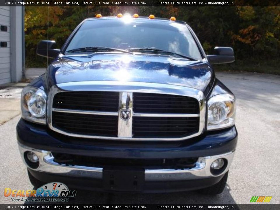 2007 Dodge Ram 3500 SLT Mega Cab 4x4 Patriot Blue Pearl / Medium Slate Gray Photo #9