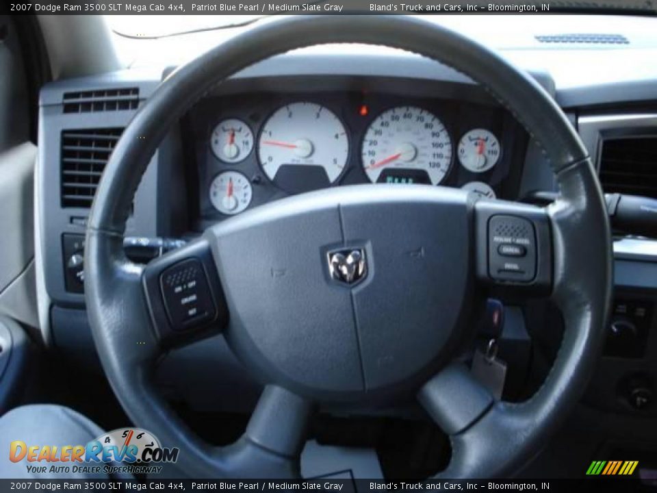 2007 Dodge Ram 3500 SLT Mega Cab 4x4 Patriot Blue Pearl / Medium Slate Gray Photo #20