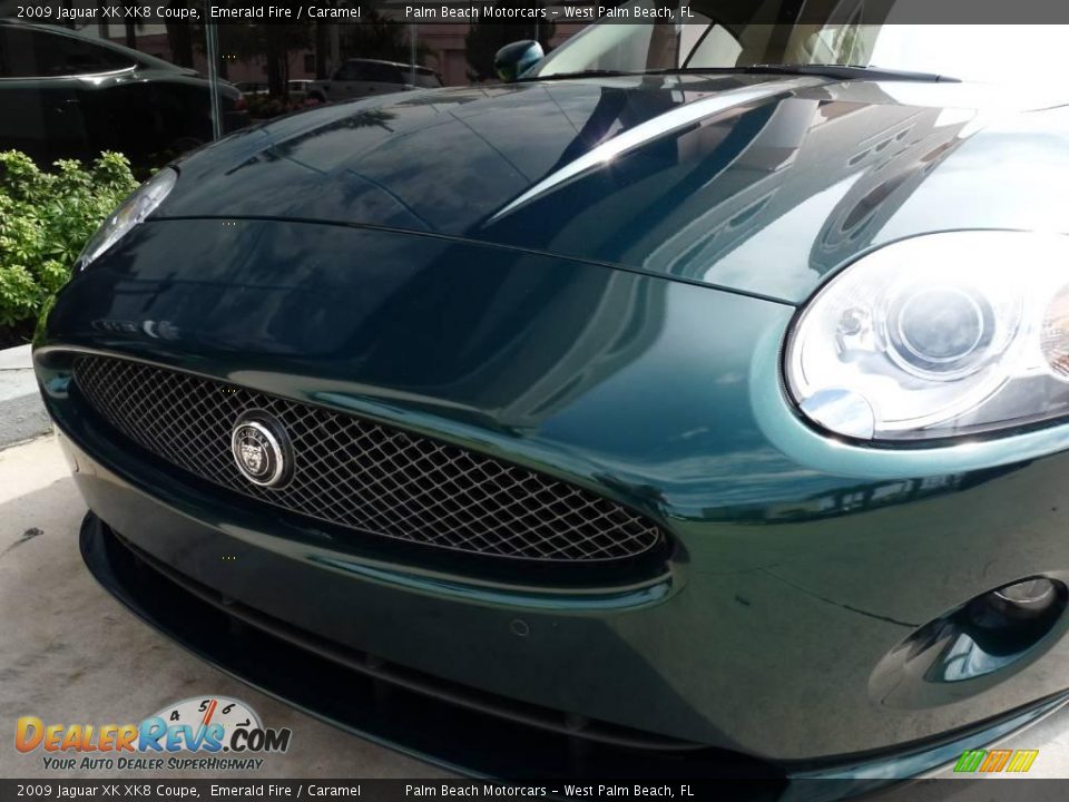 2009 Jaguar XK XK8 Coupe Emerald Fire / Caramel Photo #10