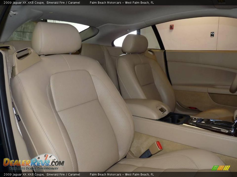 2009 Jaguar XK XK8 Coupe Emerald Fire / Caramel Photo #21