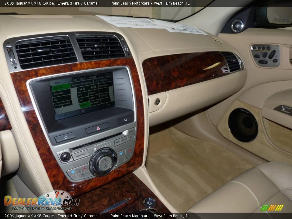 2009 Jaguar XK XK8 Coupe Emerald Fire / Caramel Photo #24