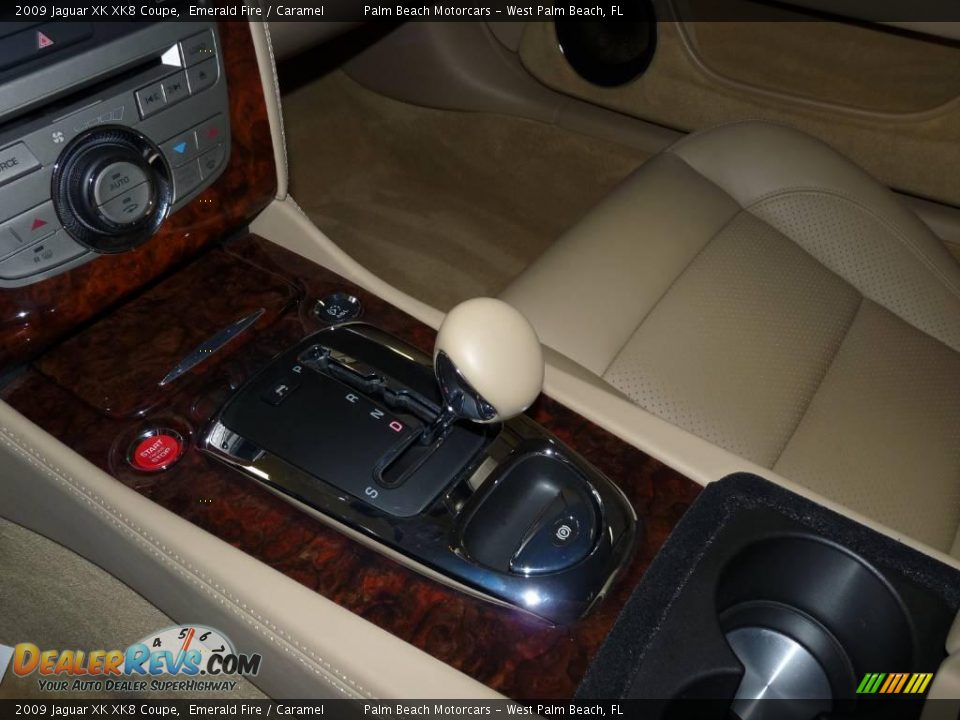 2009 Jaguar XK XK8 Coupe Emerald Fire / Caramel Photo #25