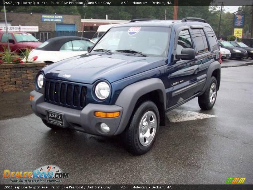 2002 Jeep Liberty Sport 4x4 Patriot Blue Pearlcoat / Dark Slate Gray Photo #1