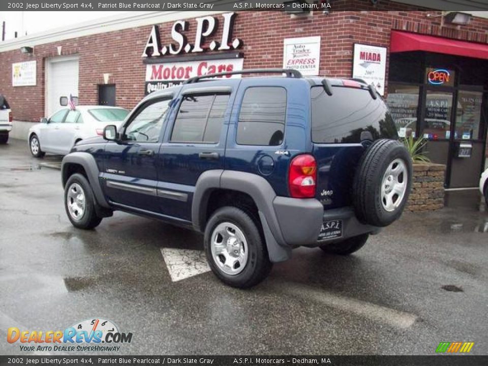 2002 Jeep Liberty Sport 4x4 Patriot Blue Pearlcoat / Dark Slate Gray Photo #3