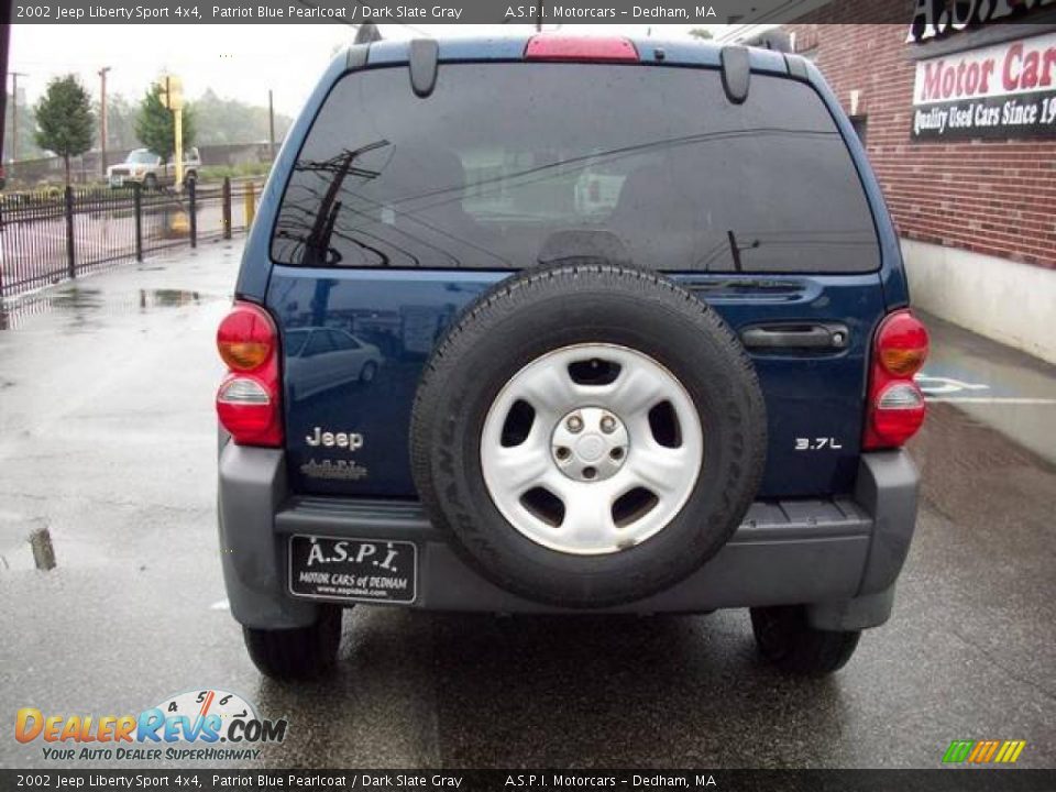 2002 Jeep Liberty Sport 4x4 Patriot Blue Pearlcoat / Dark Slate Gray Photo #4