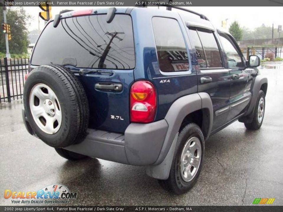 2002 Jeep Liberty Sport 4x4 Patriot Blue Pearlcoat / Dark Slate Gray Photo #5